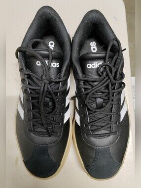 Adidas Black & White Platform Sneakers